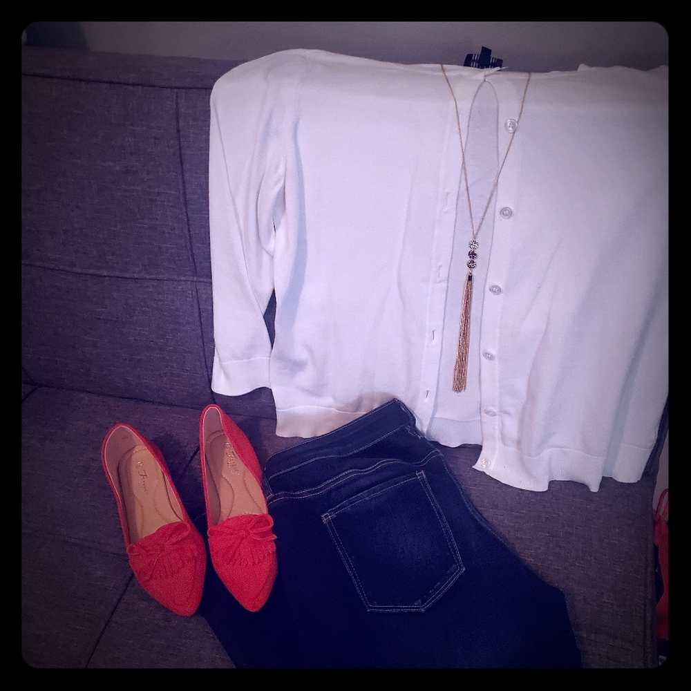 Forever Comfort Red Tassel Ballet Flats Loafers